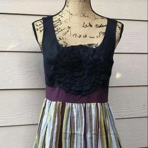 Anthro Burlapp Bold Boutonniere Dress Medium